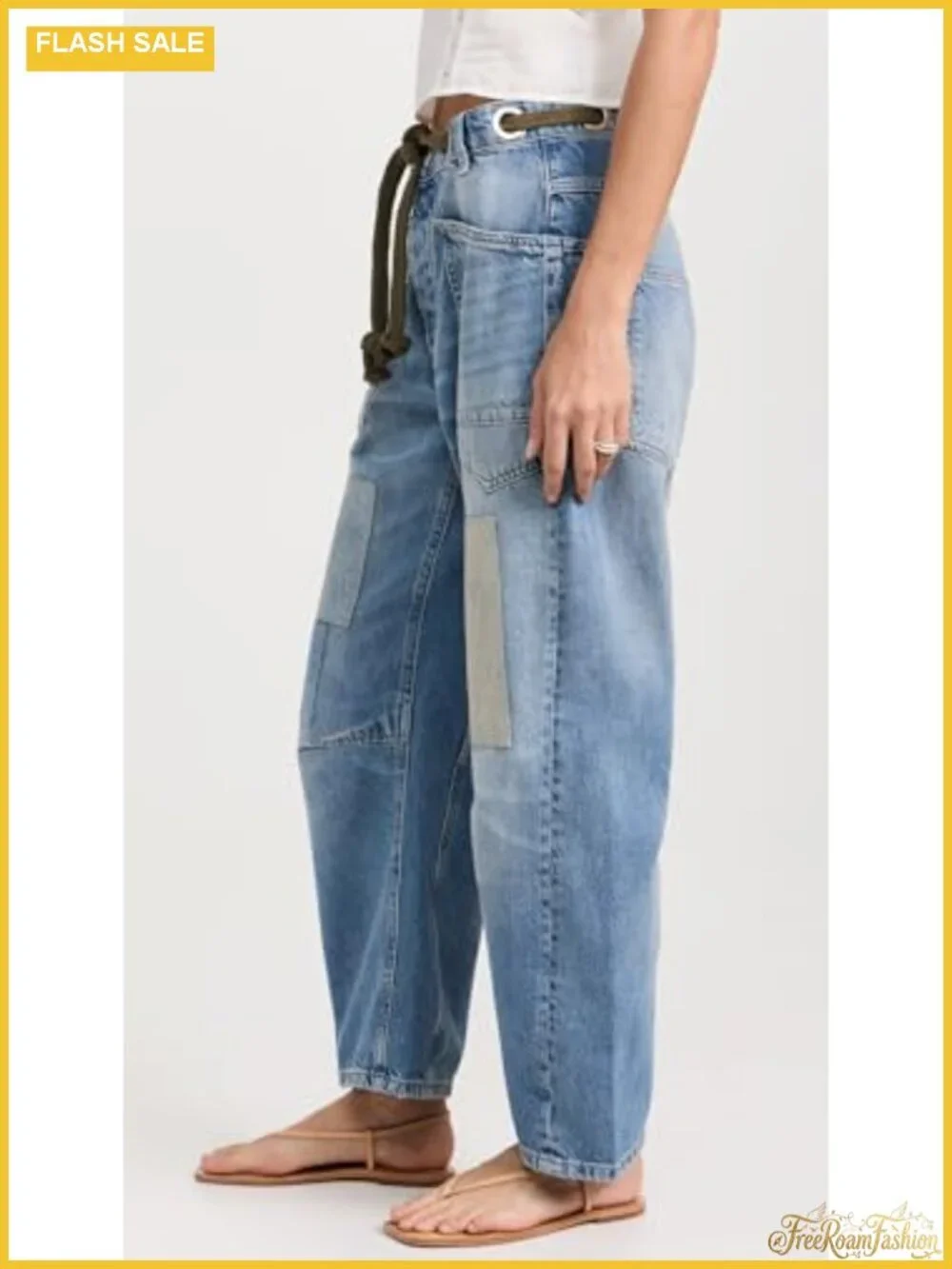 Free People Moxie Low Slung Pull-On Barrel